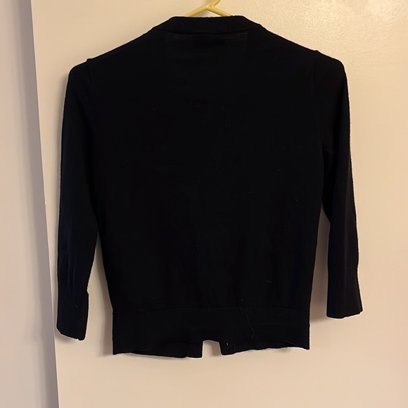 Kate Spade Rhinestone button cardigan, black, XS - Picture 4 of 4